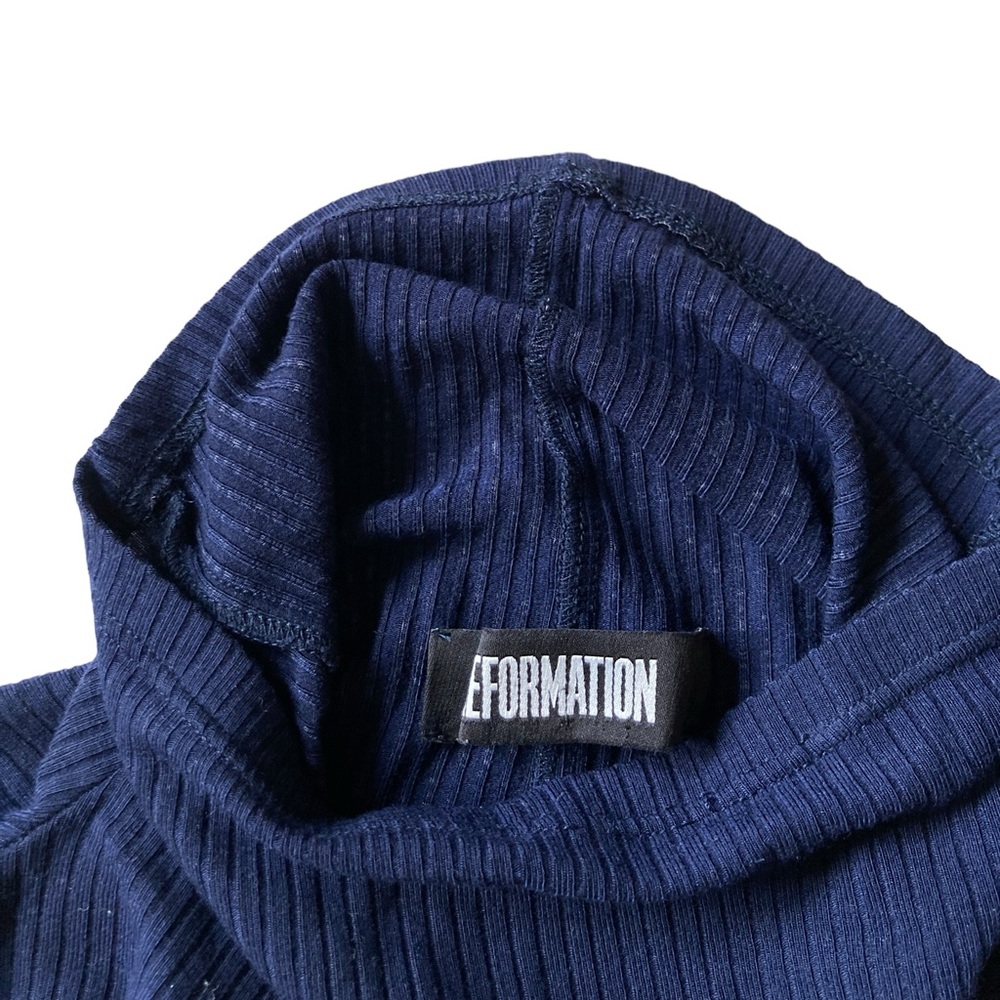 Reformation Navy Mini Dress - Picture 4 of 6